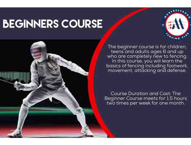 Murfreesboro Fencing Club- 1 month of beginner fencing lessons