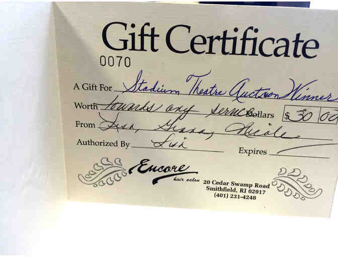 $30 Gift Certificate to Encore Hair Salon - Photo 1