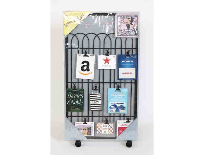 Loves to Shop!-Gift card collection displayed on decorative frame - Photo 1