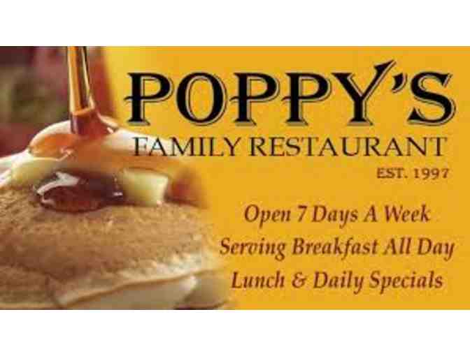 Poppy's Family Restaurant-Two $10 Gift Certificates - Photo 1