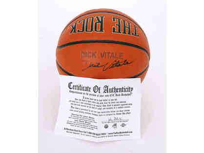 Basketball Autographed by Dick Vitale, Sports Broadcaster