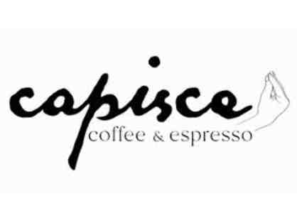 Capisce Espresso Bar Gift card, Coffee, and Mug Set