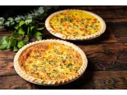 Two Oven-Ready Quiches Lorraine OR Tartes Tatin