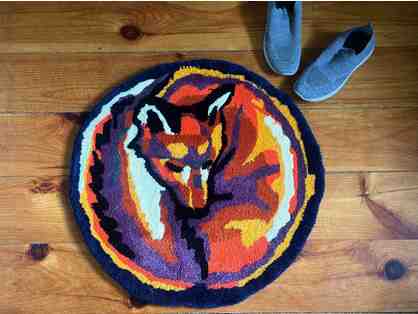 Sleeping Fox Rug Designed and Handcrafted by Local Artists