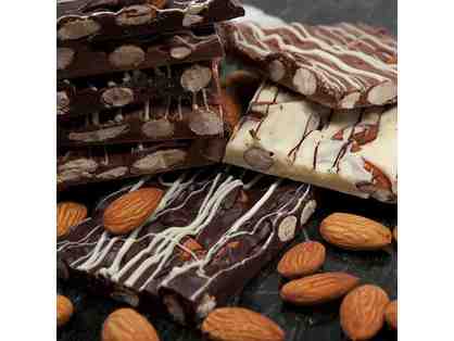 Adirondack Chocolates: Dark Almond Bark