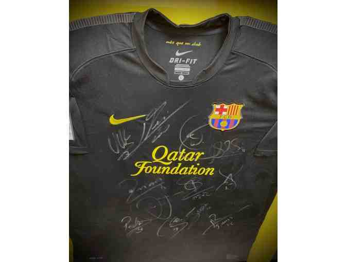 Barca Shirt with Autographs including Messi