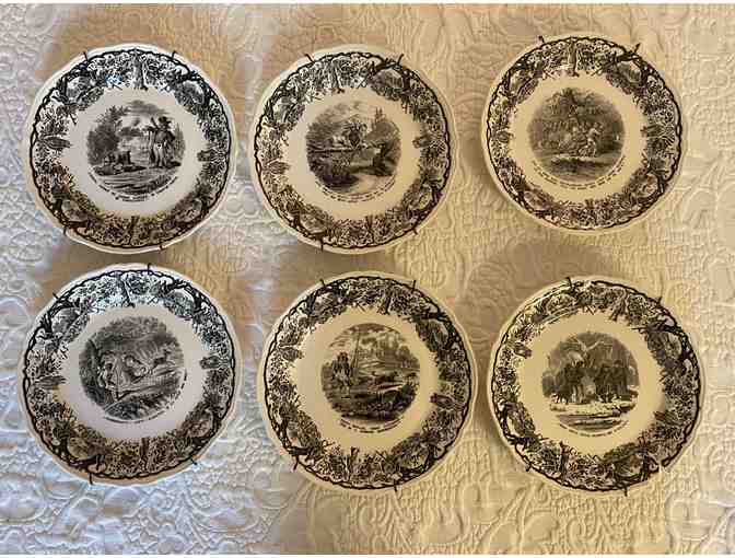 Old English Hunting Comedic Plates