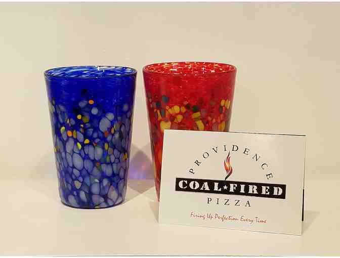 Handblown Glass Tumblers and a Providence Coal Fire Pizza Gift Certificate
