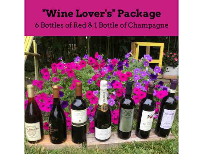 'Wine Lover's' Package: 6 Bottles of Red & 1 Bottle of Champagne
