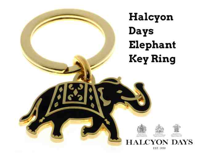 Halcyon Days Elephant Key Ring - Photo 1