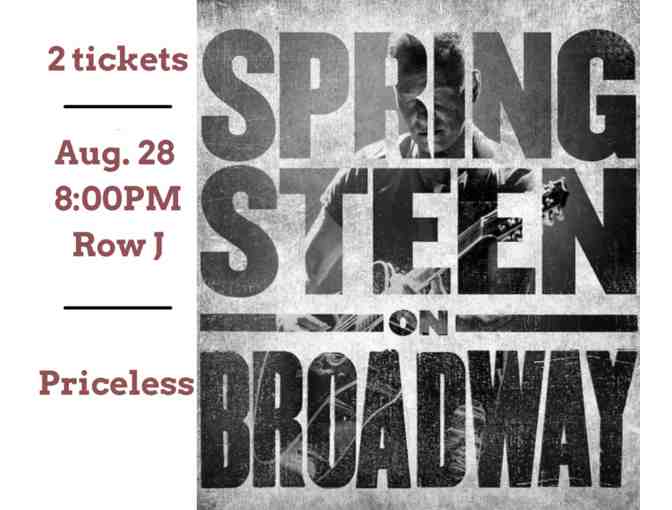 Two Tickets to "Bruce Springsteen on Broadway" on August 28, 2021 - Photo 1
