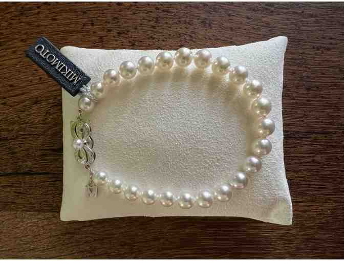 7" Mikimoto 6-6.5mm 'A' Akoya Pearl Bracelet in 18kt White Gold from Ross+Simons - Photo 2