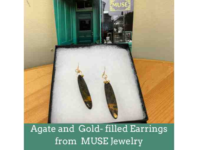 Agate and Gold-filled Earrings from MUSE Jewelry - Photo 1