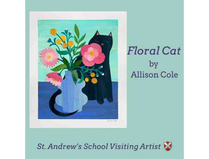Floral Cat by Allison Cole - Photo 1