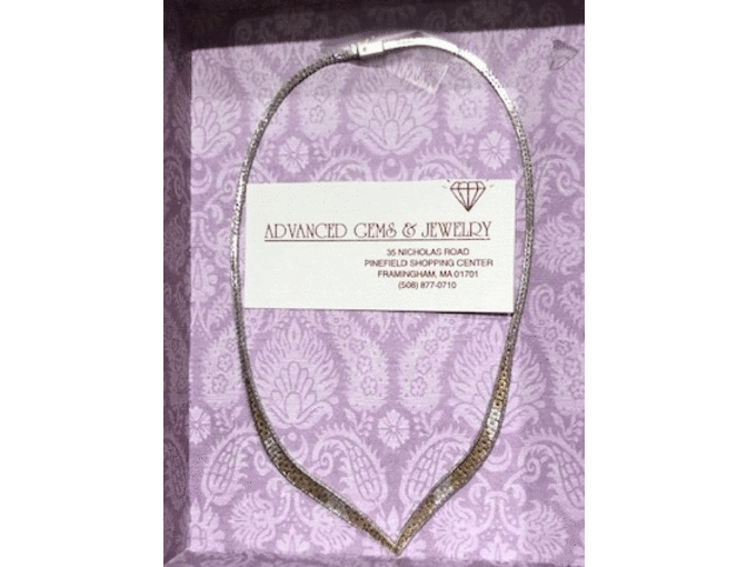 925 Tri-Color Elegant Silver Necklace