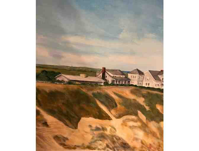 Large original painting of Nantucket shore