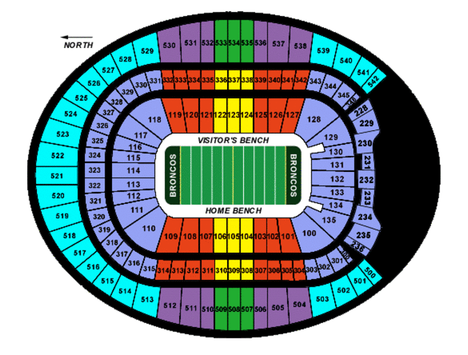 2 Tickets to a Regular Season Broncos Game in a Suite