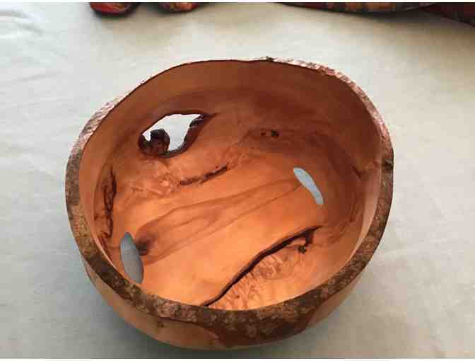 Hand Turned Beech Burl, Random Edge Bowl by Joe Watts III