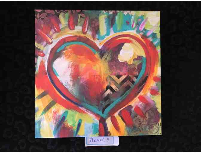 12"x12" Heart Painting By Shen - Photo 1