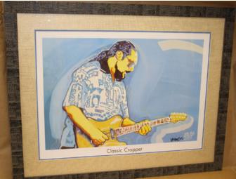 'Steve Cropper' signed and framed print by Michael Maness