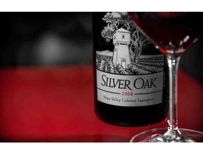Silver Oak Wine and glasses