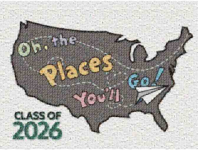5th Grade - Class of 2026 Framed and Personalized United States Collage