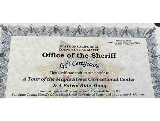 Tour of the San Mateo County Sheriff's Correctional Center + A Patrol Ride!