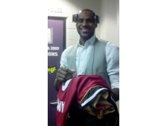 Autographed & Framed Lebron James Jersey