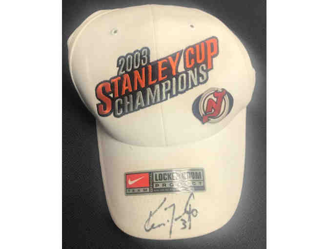 2003 New Jersey Devils Championship Hat Autographed by Ken Daneyko