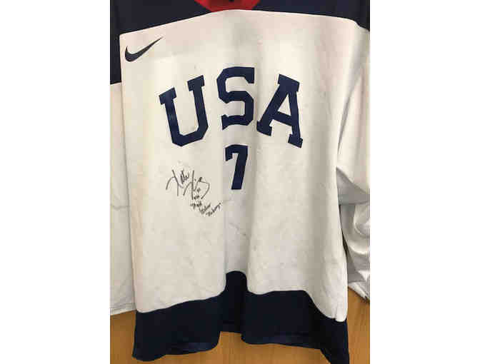 USA Jersey Worn (#7) Autographed by Olympian Winner Kate King (Katie King-Crowley)