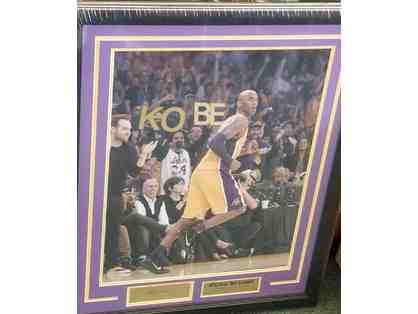Kobe Bryant Framed Photo with Laser Engraved Signature