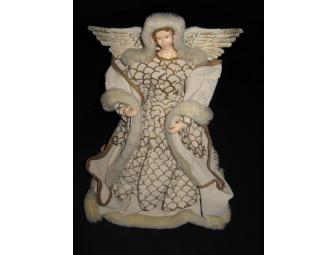 Beautiful Fabric Mache Angel Centerpiece
