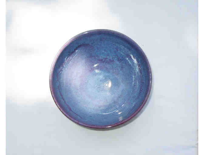 Handthrown Blue/Lavendar Ceramic Bowl