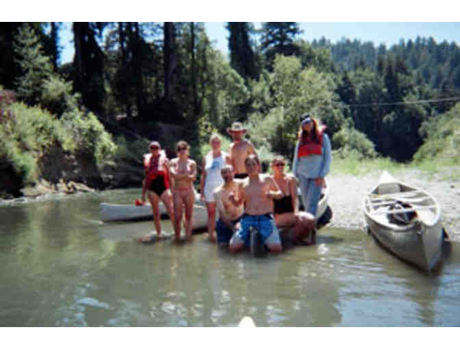 A Russian River Canoe Trip from Rivers Edge in Healdsburg - for a family of 3