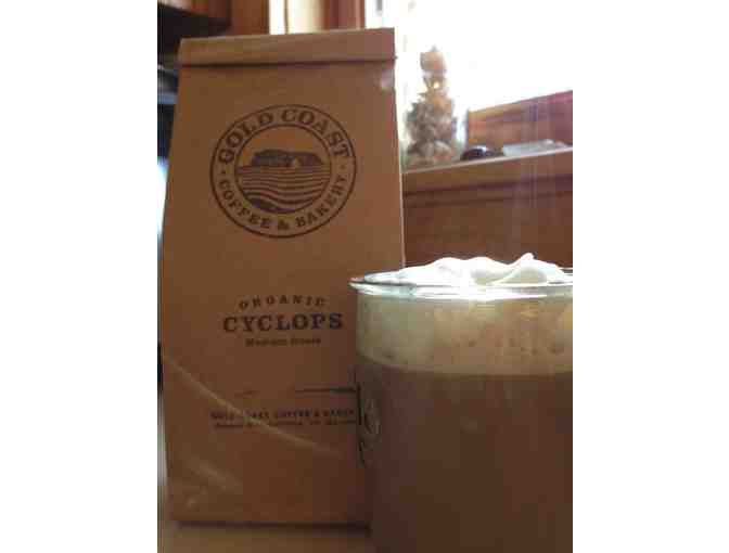 $25 Certificate to Gold Coast Coffee and Bakery PLUS One Pound of Organic Cyclops Coffee