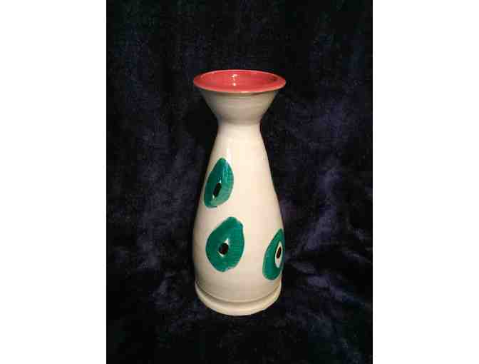 Polka Dot Ceramic Vase by Camille Hoffman