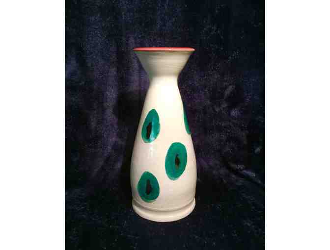 Polka Dot Ceramic Vase by Camille Hoffman