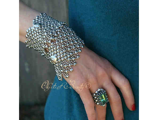 Andrea's Cat Bracelet - Sergio Gutierrez Liquid Metal Jewelry