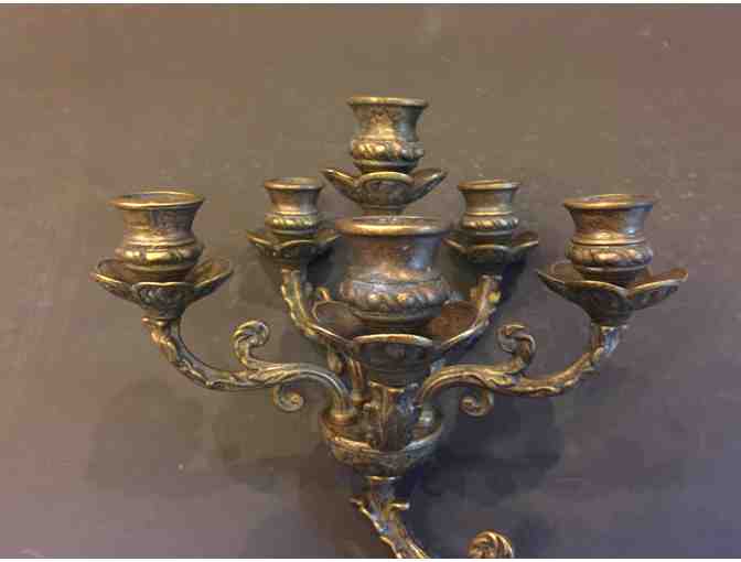 5-Flame Gothic Wall Sconce