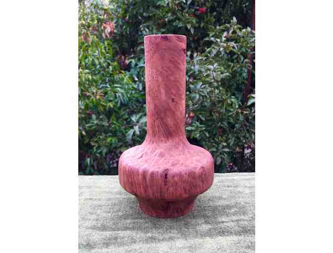 Unique Hand Turned Redwood Burl Vase by Sam Lefkowitz
