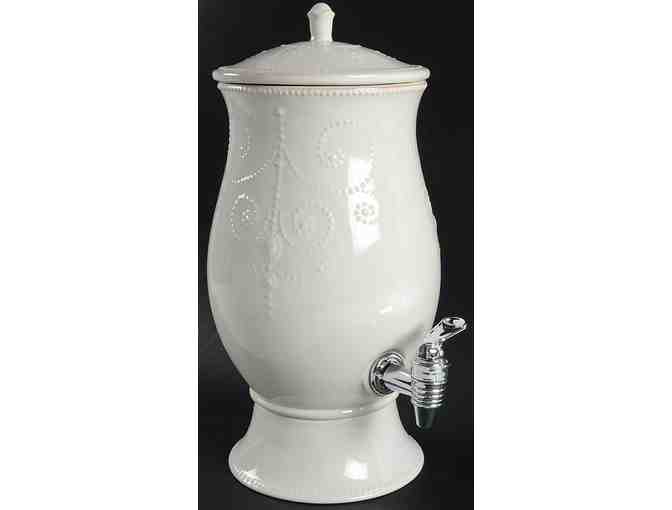 Lenox French Perle Cold Beverage Dispenser in White