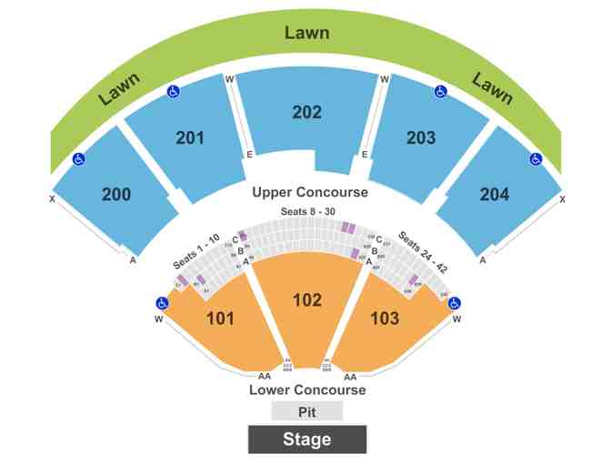 Two tickets to Weezer/Pixies in Concert, August 7