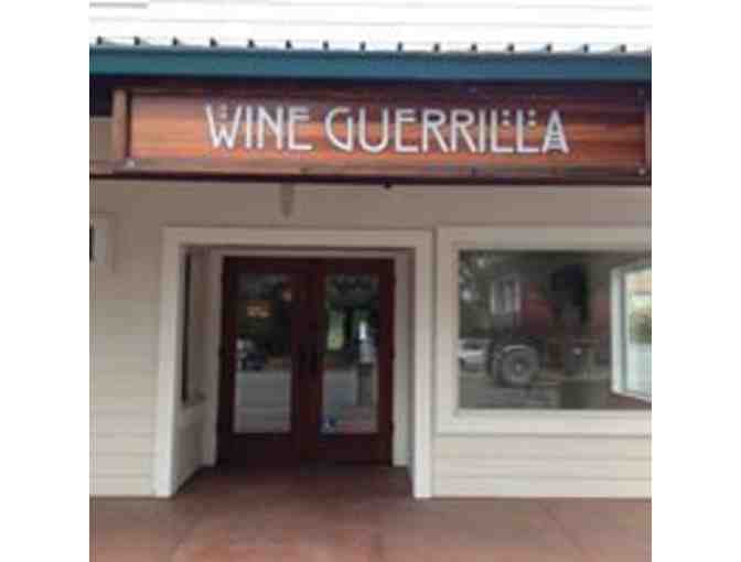 Wine tasting for 4 at Wine Guerrilla in Forestville