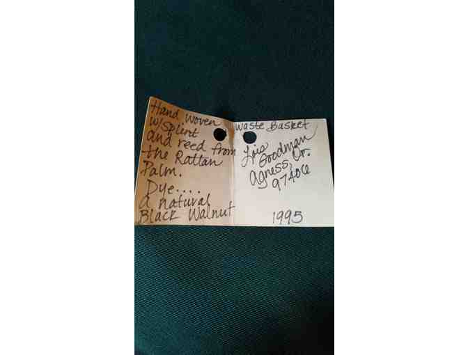 Hand Woven Waste Basket