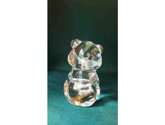Adorable Glass Bear Sculpture