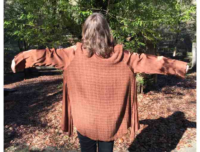 Autumn Bronze Satin Shrug (Jacket) by Jane Farcus