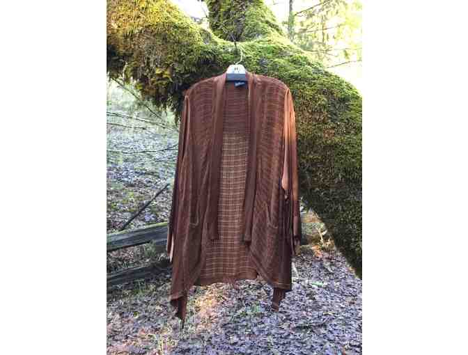 Autumn Bronze Satin Shrug (Jacket) by Jane Farcus
