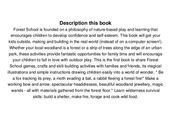 Play the Forest School Way