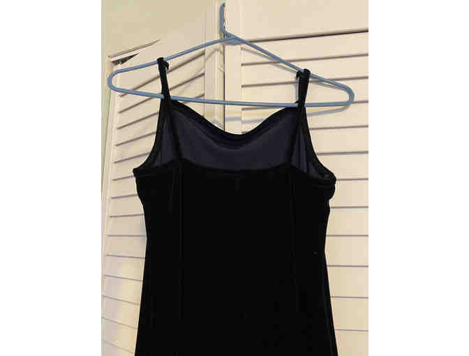 Dark Blue Strappy Velvet Dress - Size 9-10