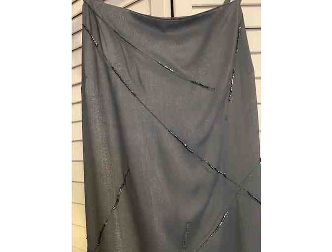 Strappy Gray Dress with Sequins - Size 5/6
